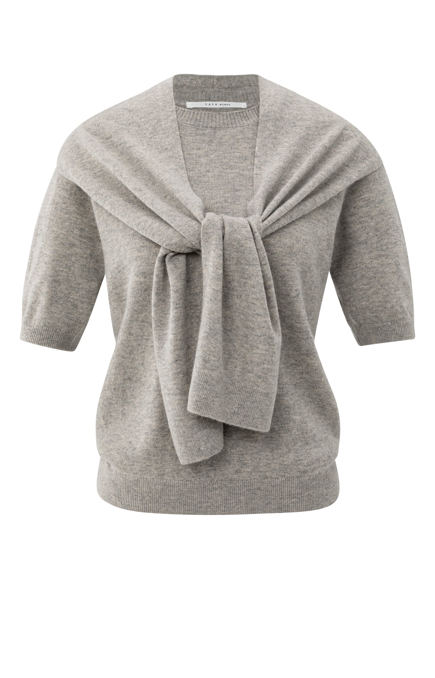 Trui met korte mouw en sjaal