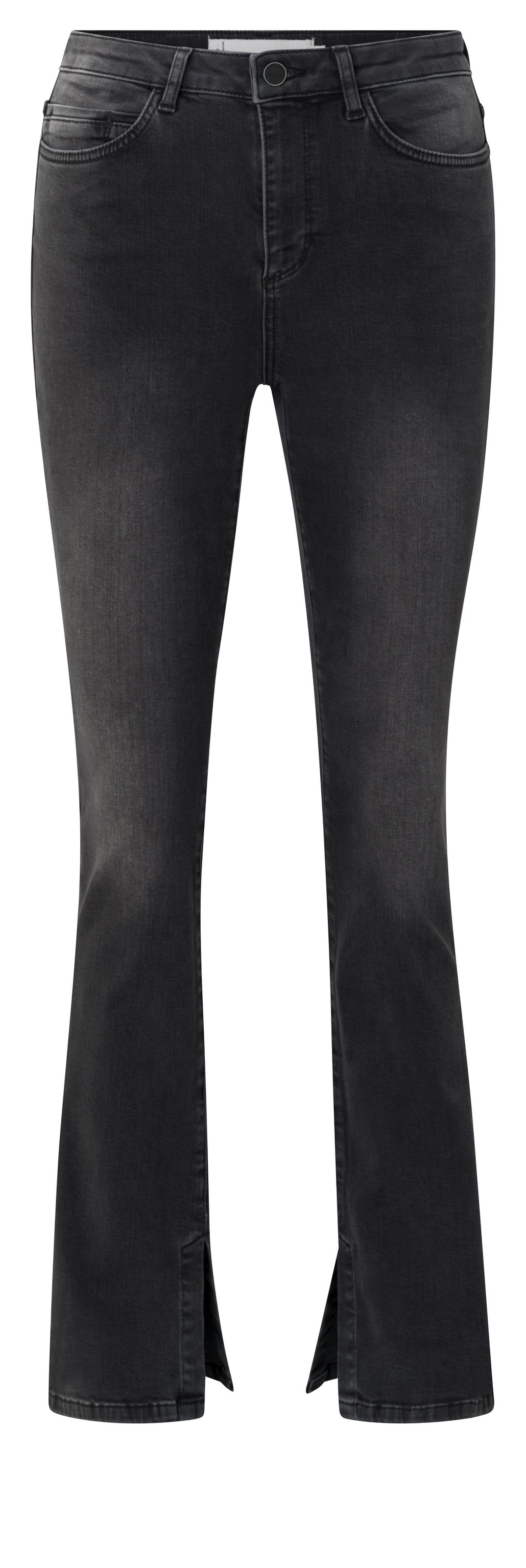 High waist flared denim