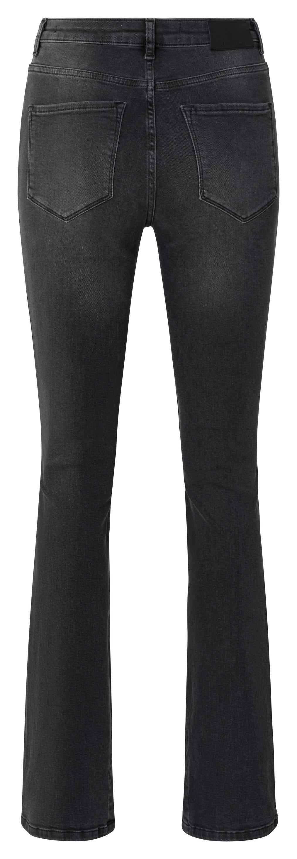 High waist flared denim