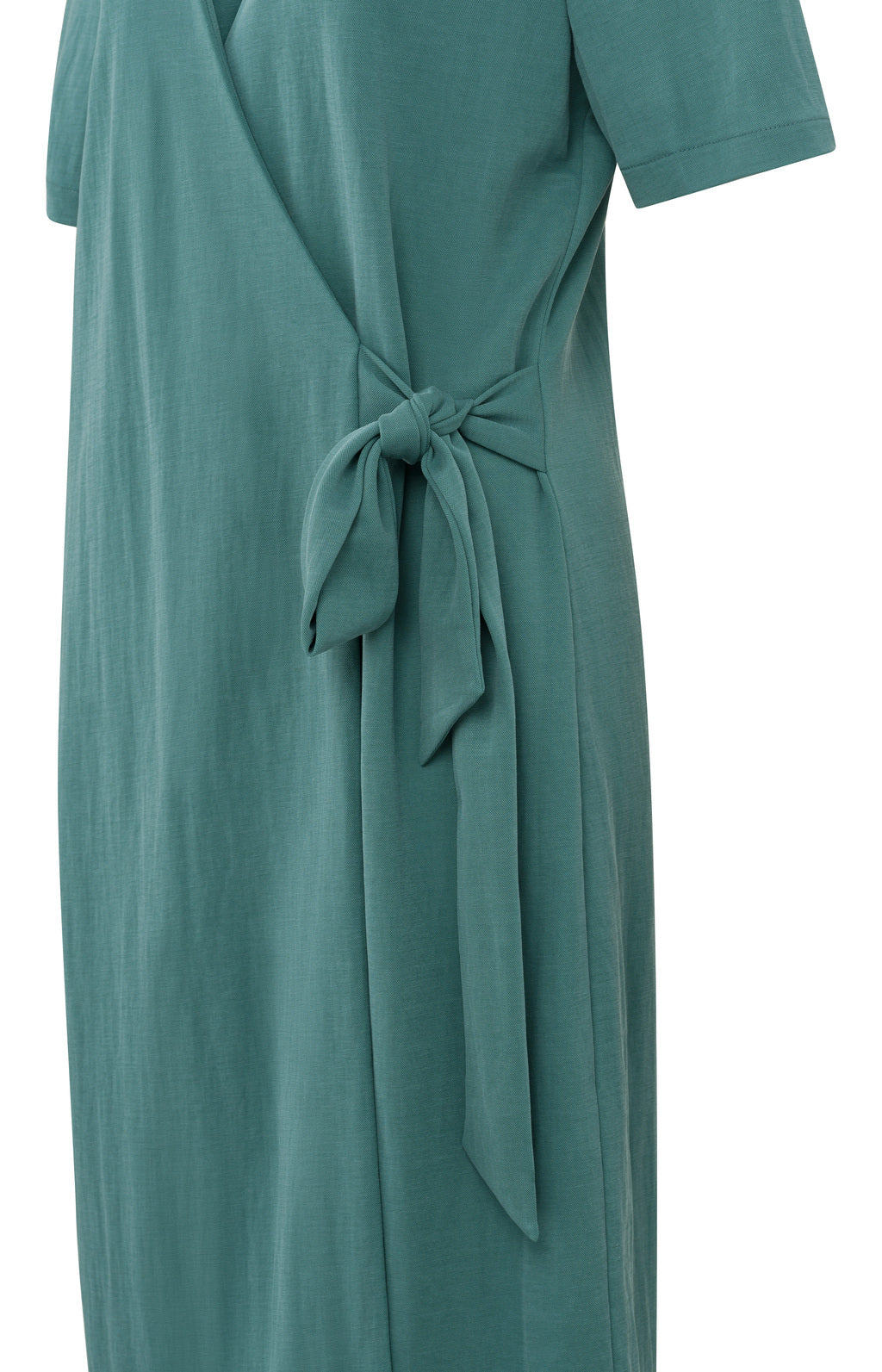 Wrap dress met V-hals en taille detail