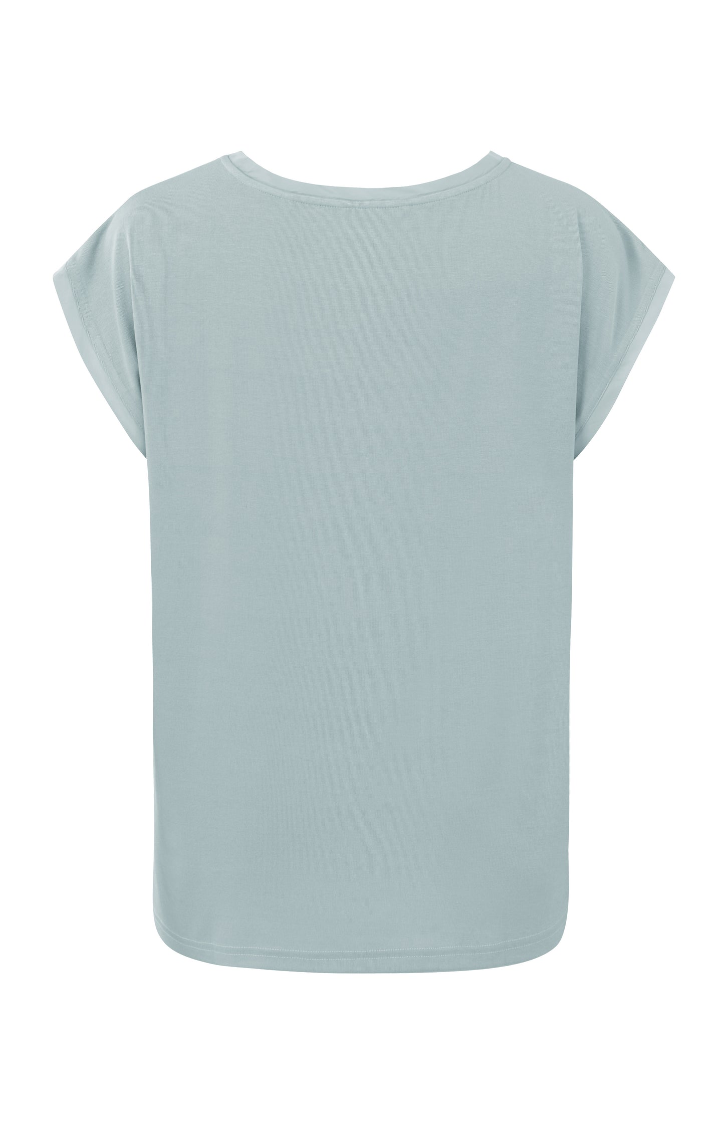 Top met ronde hals - Pearl blue