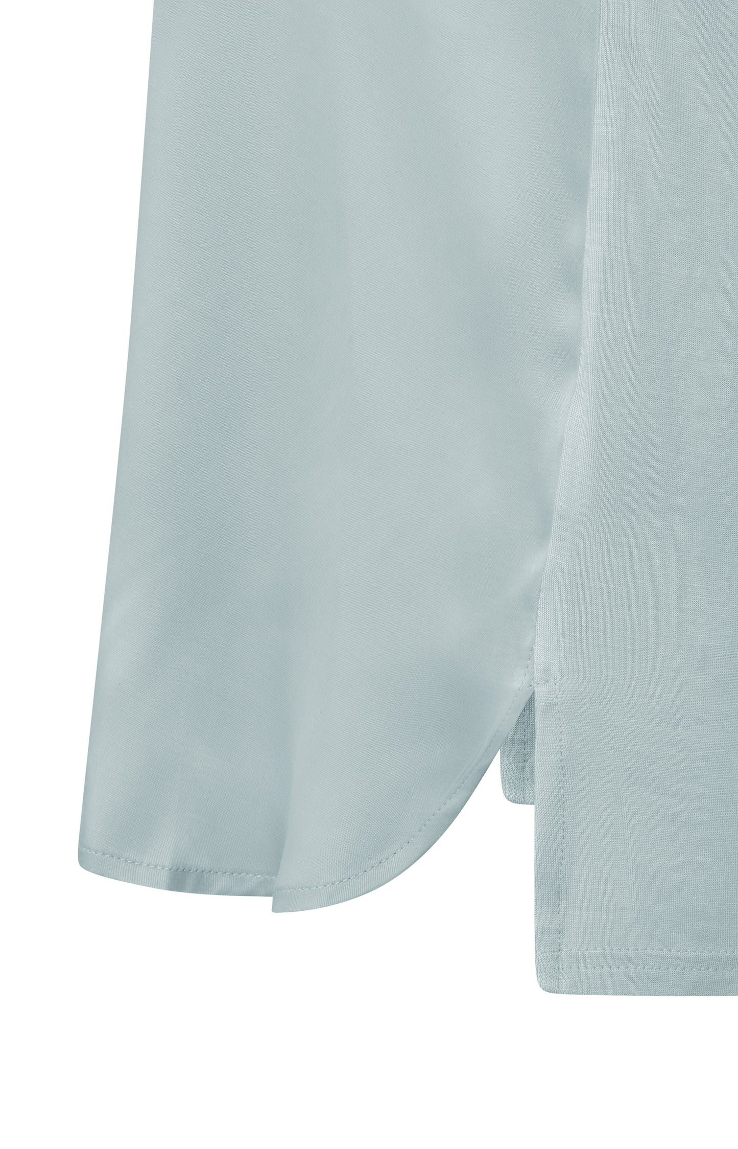 Top met ronde hals - Pearl blue