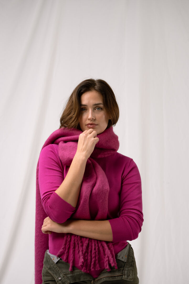 Ea sjaal - fuchsia red