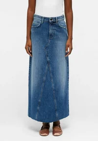 Harlow long denim skirt