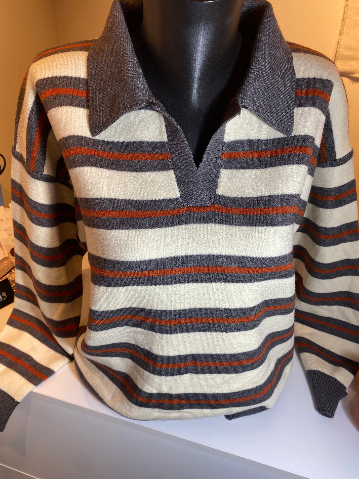 Gestreepte Polo trui