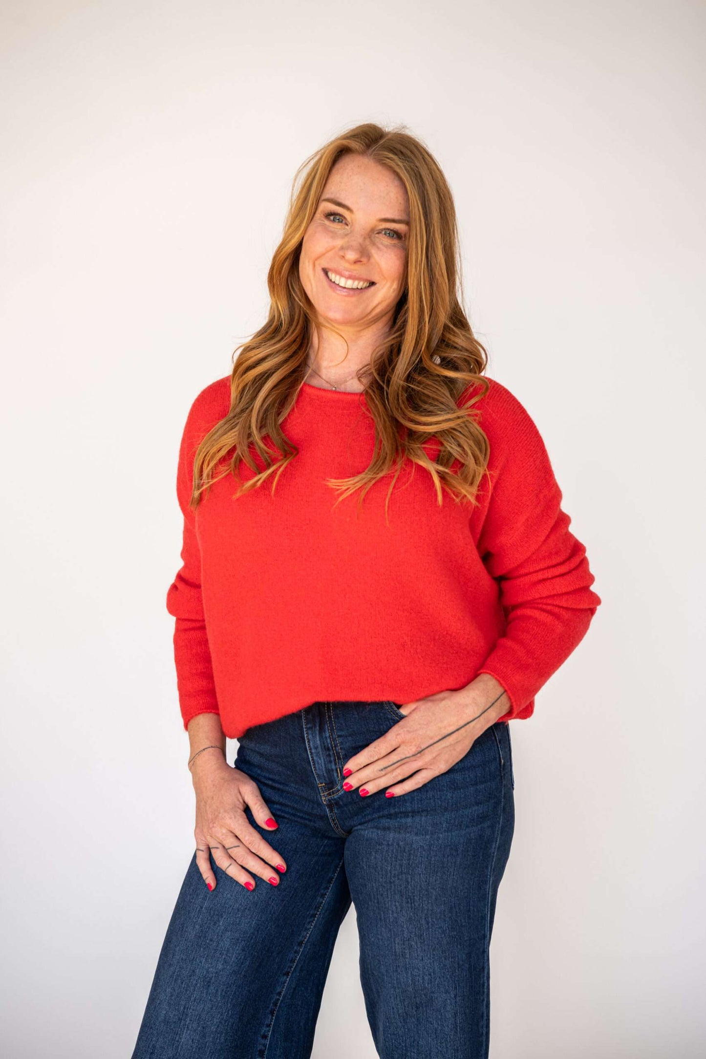 Rosie - Vermillion red