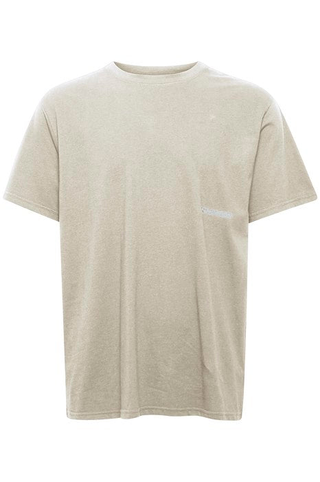 T-shirt met print op rug - Beige