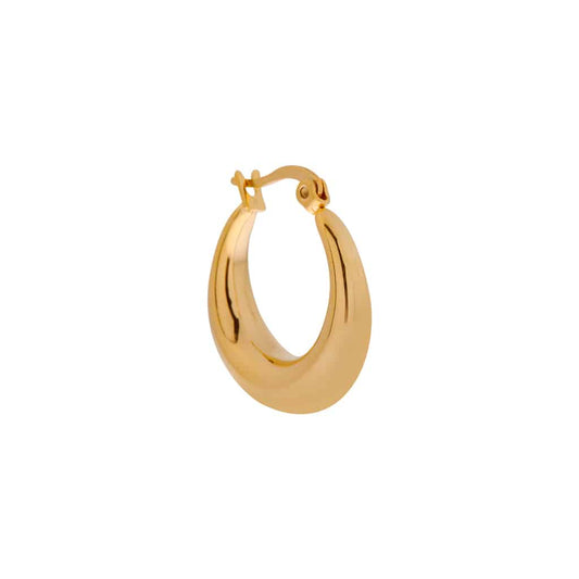 Label Kiki - Holly hollow hoop gold