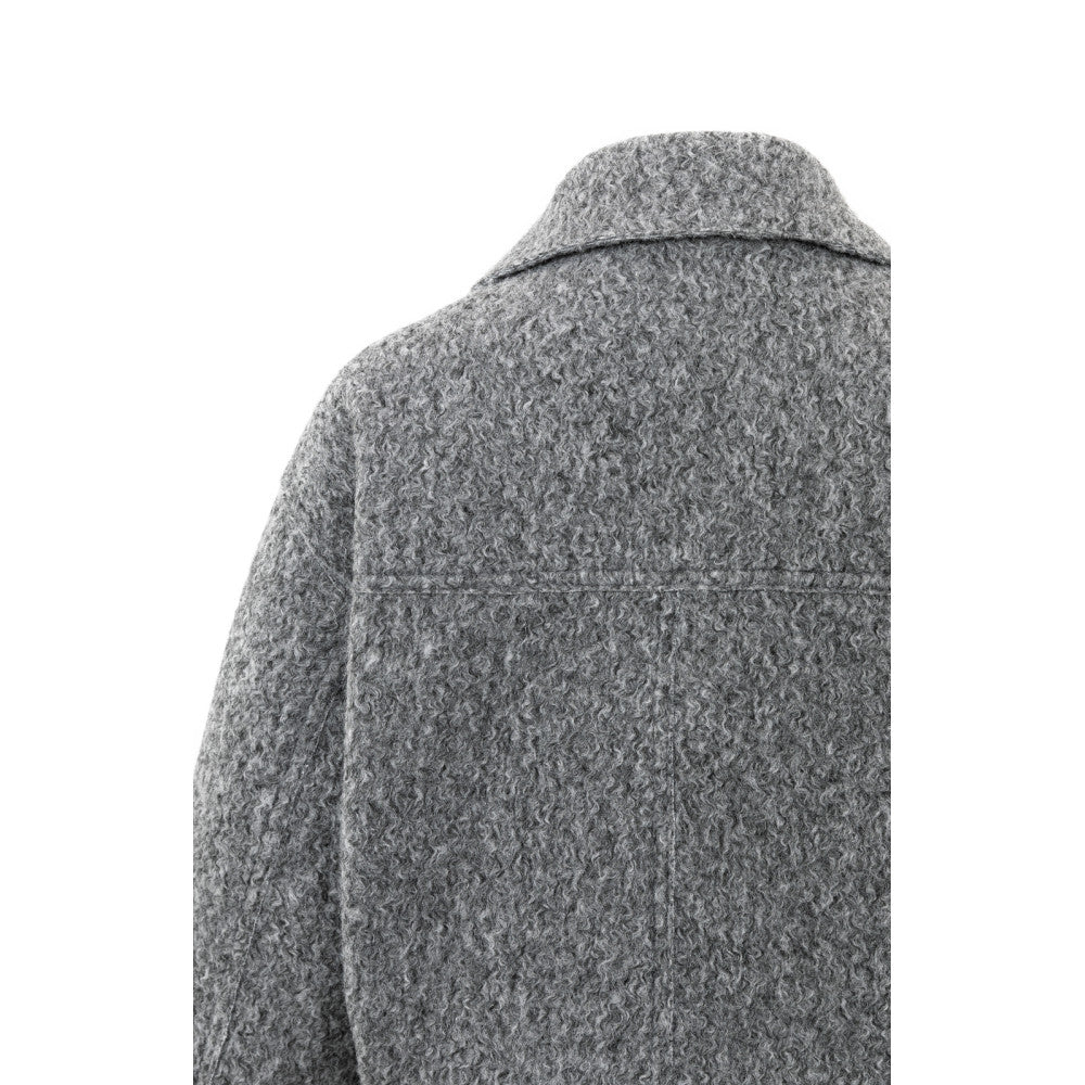 Korte jas in bouclé met rits