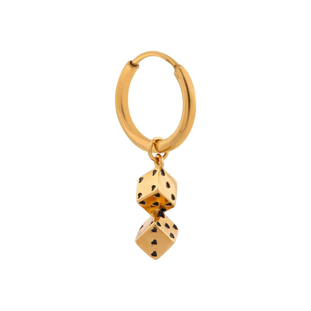 Label Kiki - magical dice hoop gold