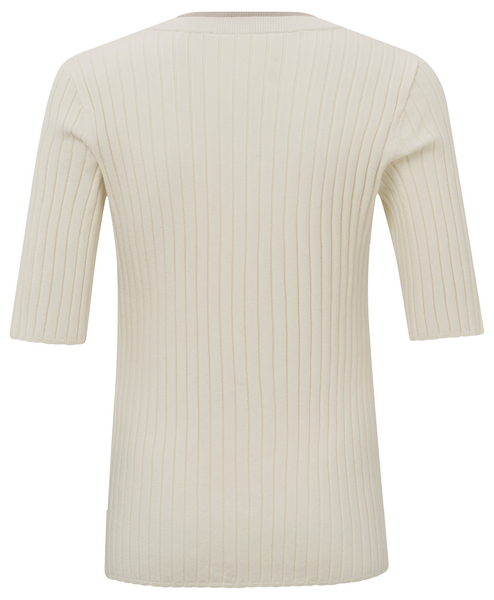 Ribbed sweater - off white knit