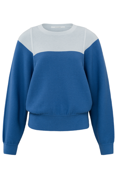 Sweater brifht cobalt blue dessin
